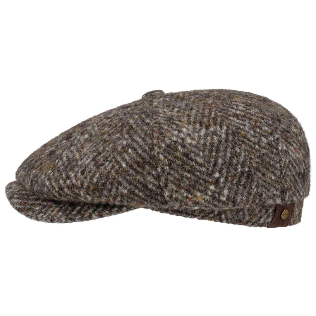 Stetson Hatteras Herringbone Flatcap - Schirmmütze - Klassischer Stil - Herrenmütze aus Schurwolle -