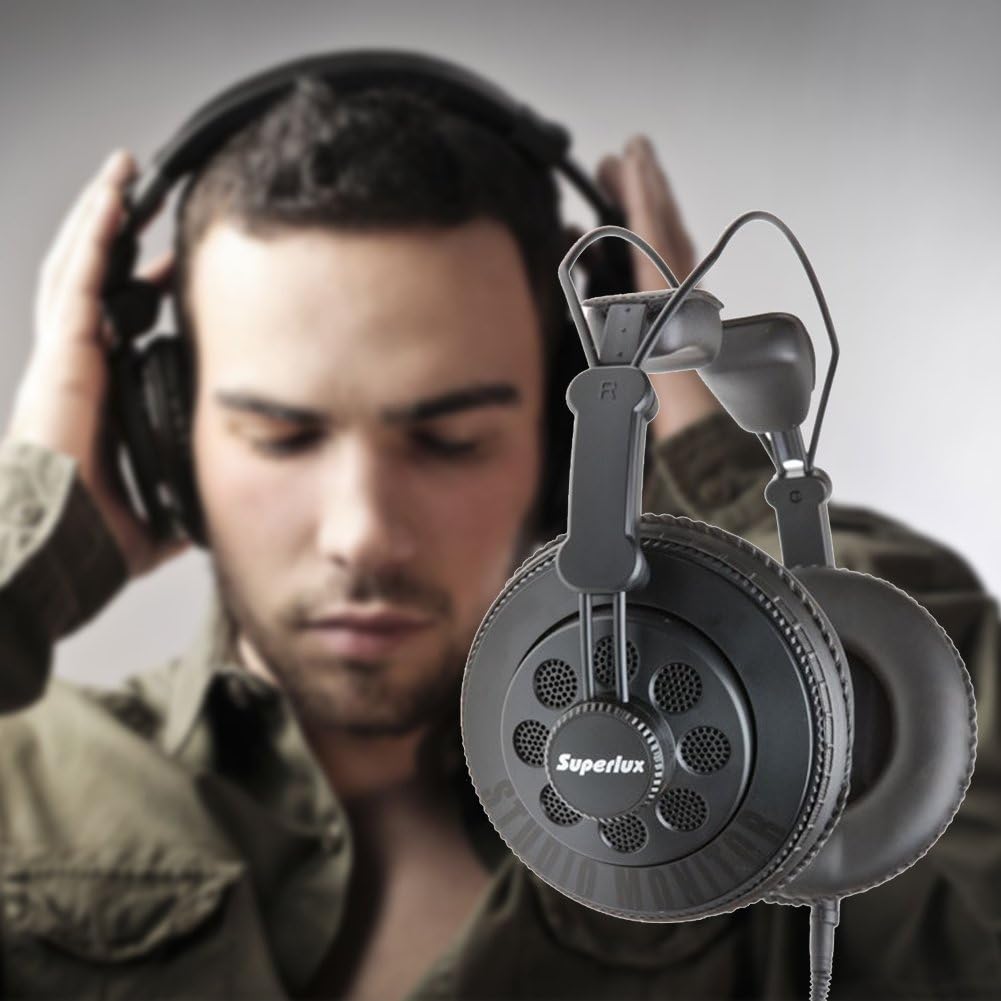 Superlux HD668B Studio-Kopfhörer Schwarz, Schwarz