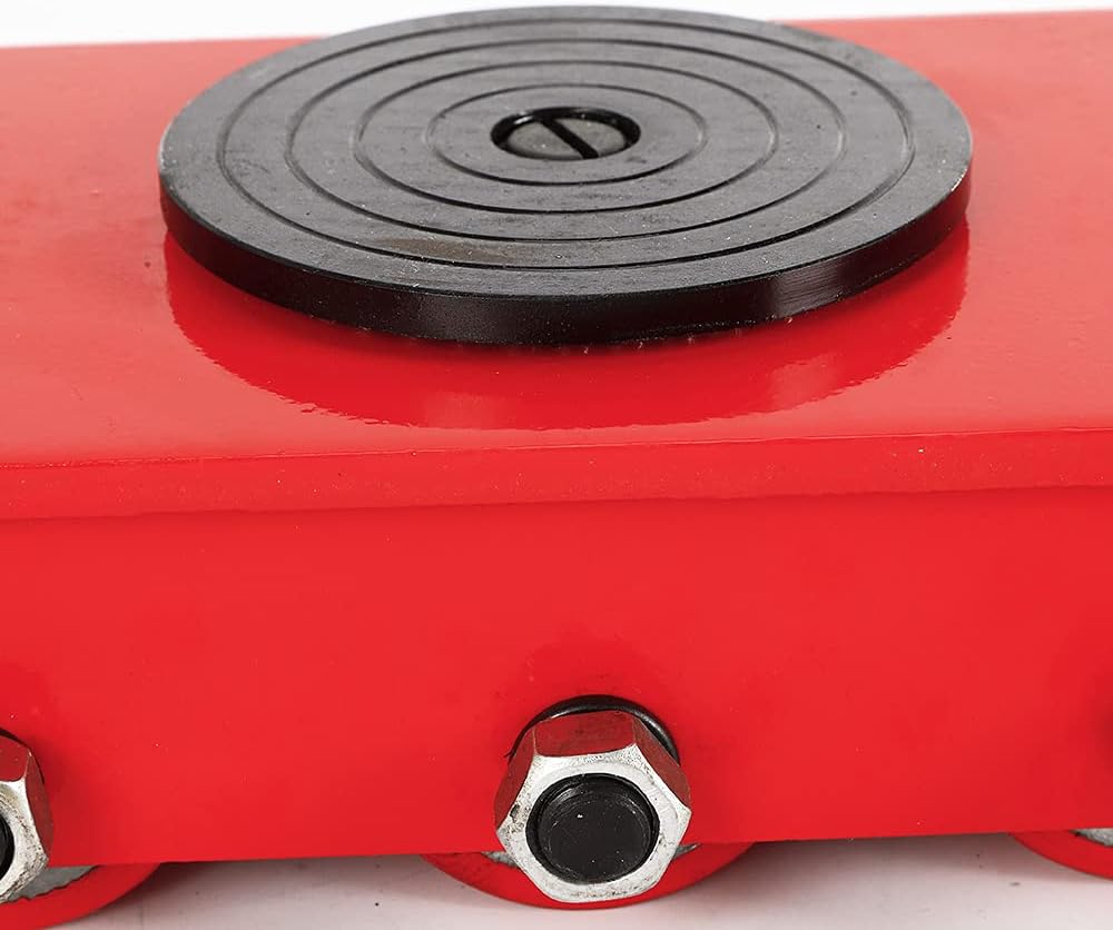 Panzerrollen,Transportfahrwerk,Industrieroller mit 4 PU-Richtungsräder Roller Drehplatte Möbeltransp