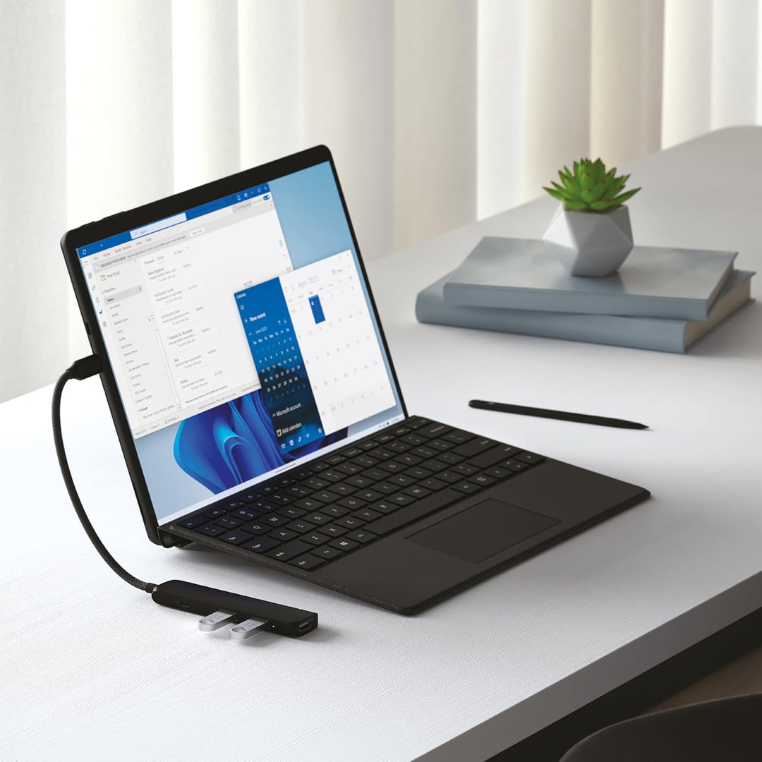 SATECHI 4-in-1 USB-C Hub Slim Plus, Multiport-Adapter, Dockingstation mit 4K HDMI, 100W Power Delive