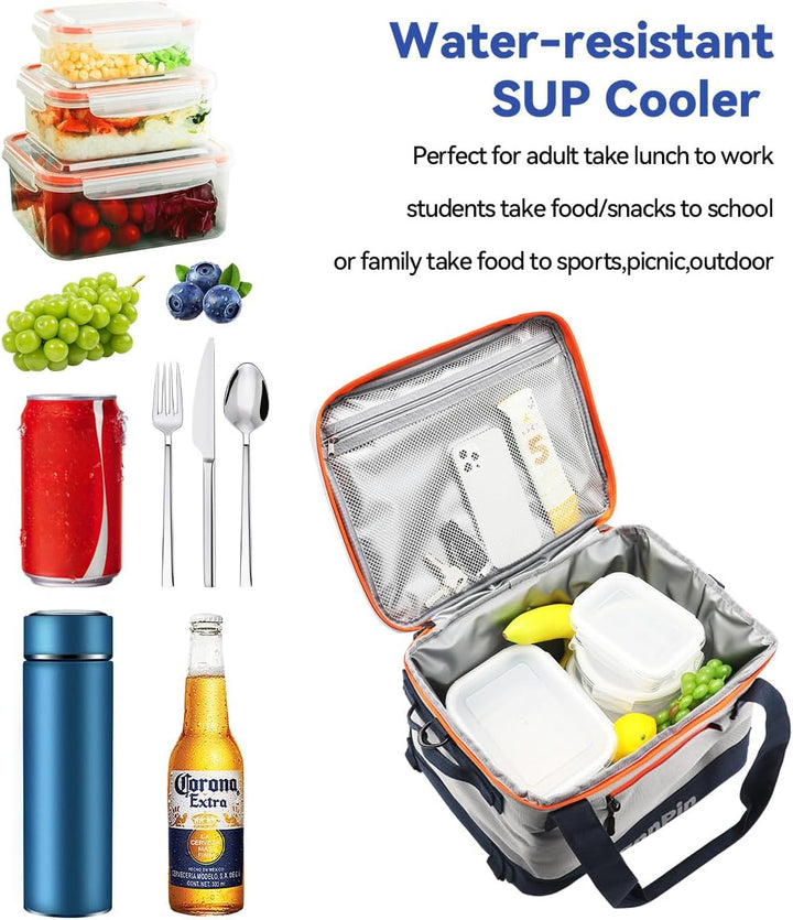 Paddle Board Cooler 33 Can Large Paddle Board Accessories, Leakproof Kayak Cooler Bag Camping Cooler