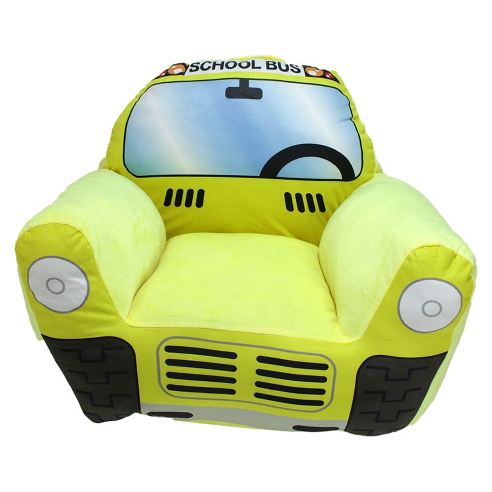 Schulbus Kindersessel gelb mit Tragegriff - 52x48xX51 cm, bis zu ca. 8 Jahren, Sessel Kinder, Kinder