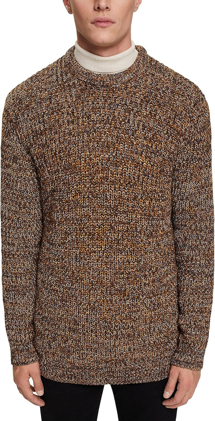 ESPRIT Mehrfarbiger Strickpullover L Bark, L Bark