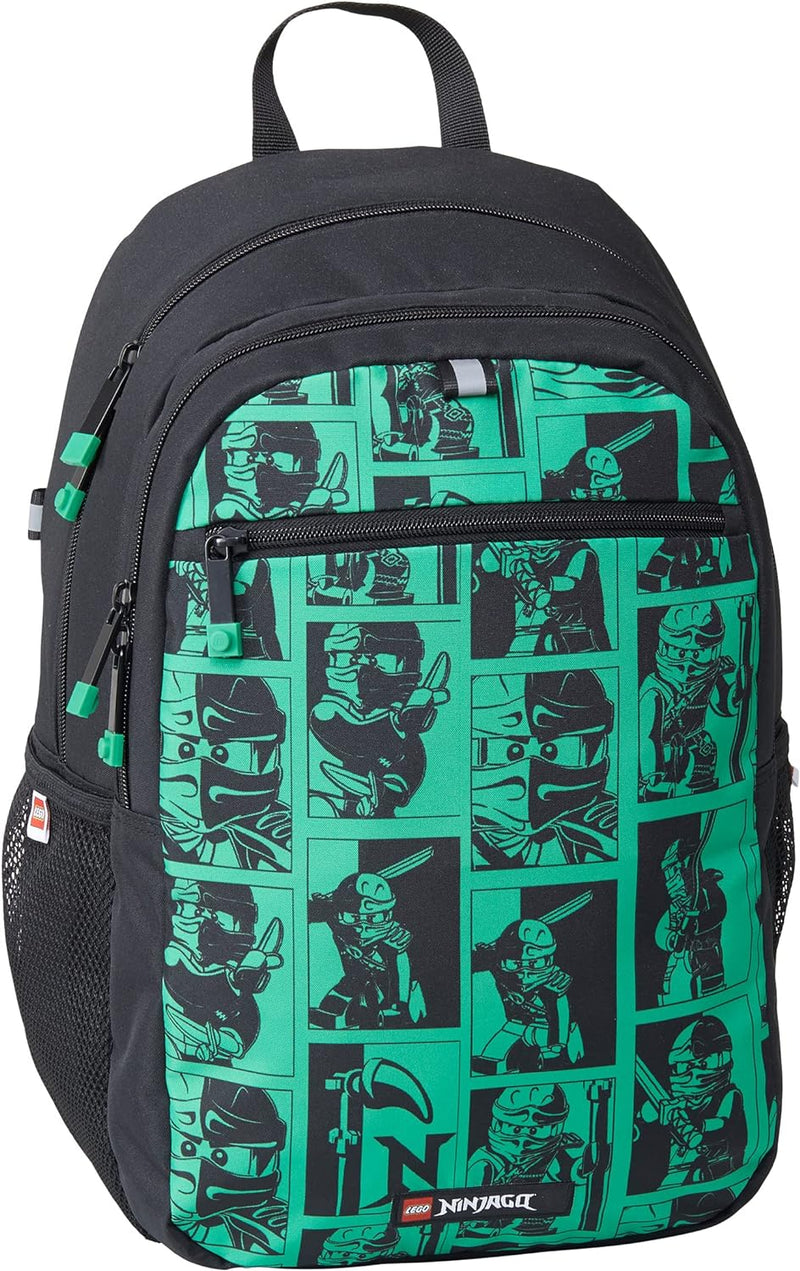 LEGO -GPL20222-2201 Schulrucksack Ninjago, grün/schwarz (GPL Bags GPL2022-2201)