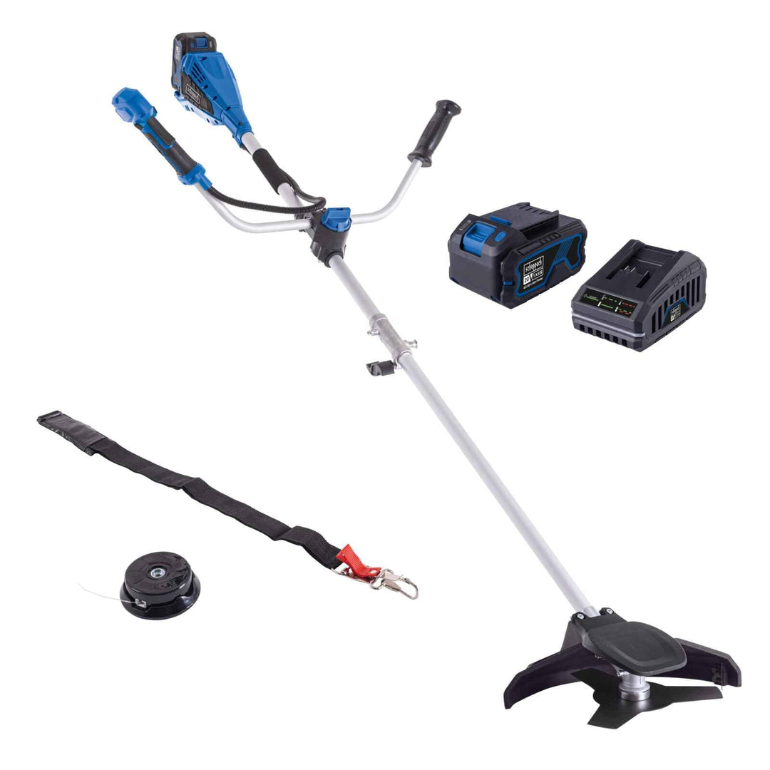 Scheppach Akku-Freischneider BC-BCH330/20-X -Set L Brushless | Schnittbreite Rasentrimmer 330 mm/Mot
