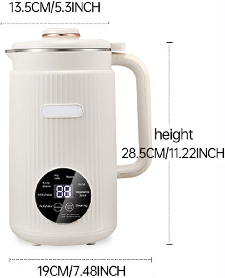 Irishom Programmierbarer 8-in-1-Licter mit Digitalanzeige, 12 Edelstahlklingen, automatische Reinigu