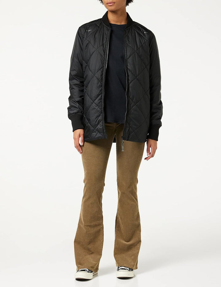 G-STAR RAW Damen Padded Bomber Collar Jacke Schwarz (Dk Black D22045-b958-6484) XXS, Schwarz (Dk Bla