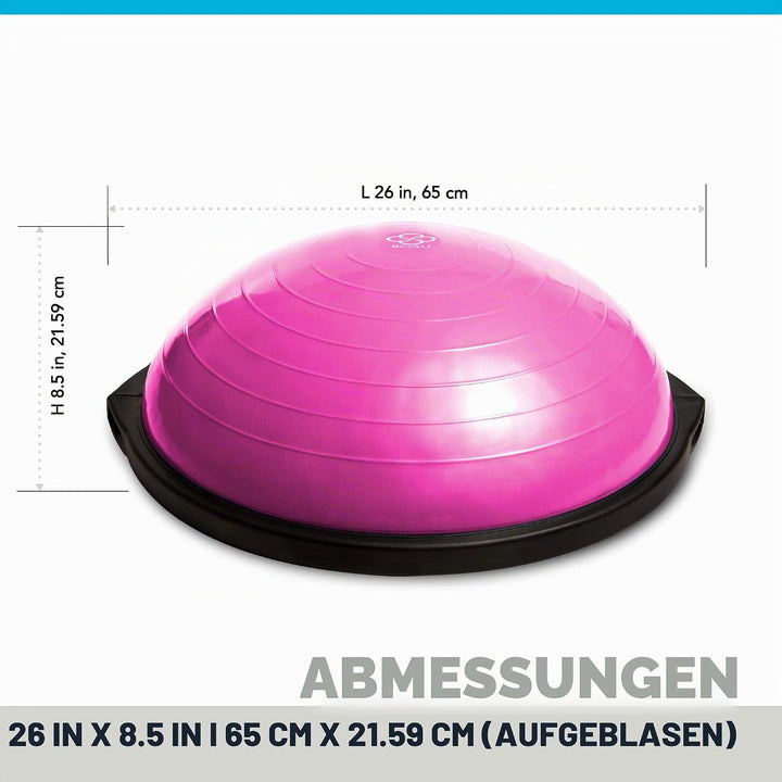 Bosu, Home Gym Equipment, The Original Balance Trainer, 66 cm Durchmesser Rosa, Rosa