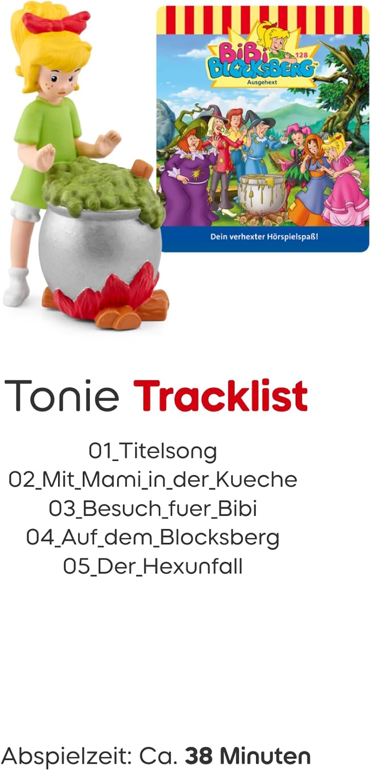 tonies Hörfigur für Toniebox, Bibi Blocksberg: Ausgehext, Hörspiel für Kinder ab 4 Jahren, Spielzeit