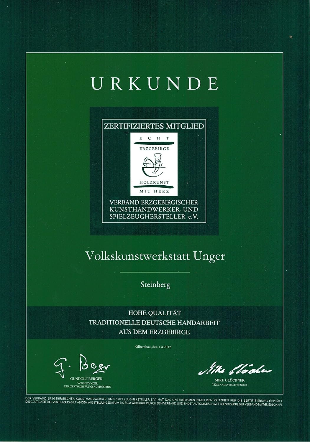 Volkskunstwerkstatt Unger Deckenpyramide - Hängepyramide Waldleute - Original Erzgebirge® #0766