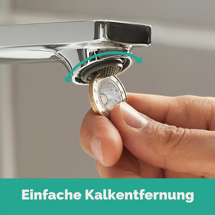 hansgrohe Wannenarmatur Rebris E, Aufputz Badarmatur für 2 Funktionen, Chrom Chrom Wanne, Chrom Wann