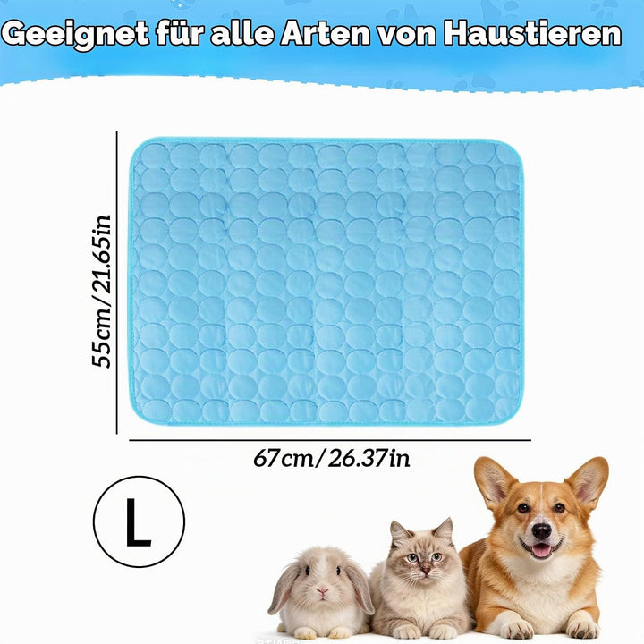 Kühldecke Hund 67x55cm, Kühlmatte für Hunde, Hunde Kühldecke Selbstkühlend, Hundekühlmatte Sommer Kü