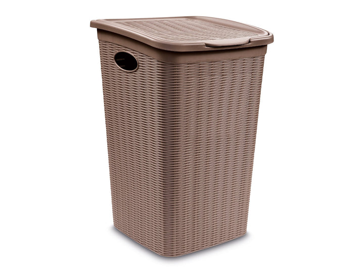 Stefanplast Elegance Wäschekorb, Beige, 28.5 x 39 x 54 cm 28.5 x 39 x 54 cm Beige, 28.5 x 39 x 54 cm