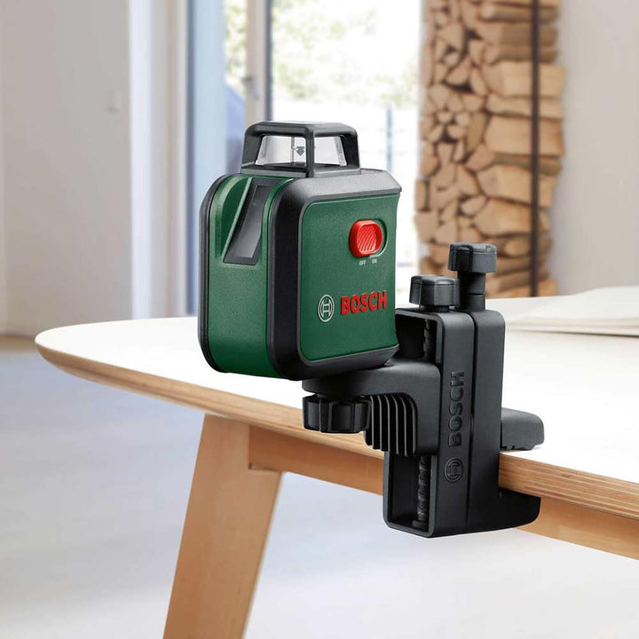 Bosch Universalklemme MM 3 (mit Klemmbereich 3–70 mm und Höhenverstellung bis 60 mm für schnelle und
