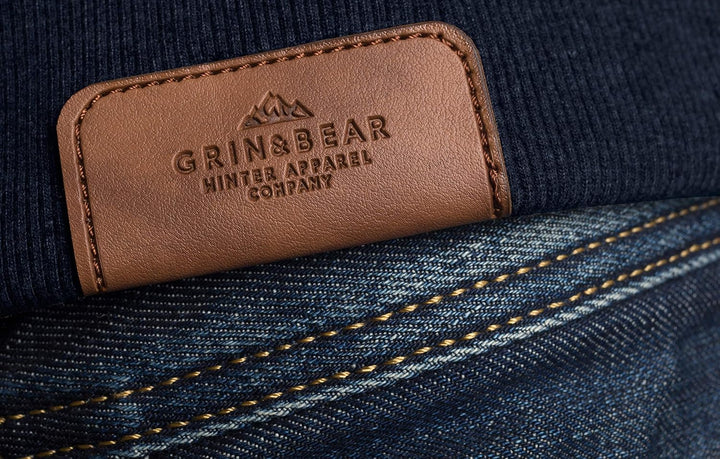 Grin&Bear Hoodie Herren Sweatjacke GEC703, Navy