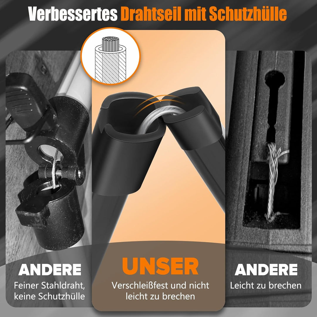 2 Stück Müllzange Greifzange 100 cm, 80 cm - Faltbare Müllgreifer - Drehbar Greifzange für Senioren