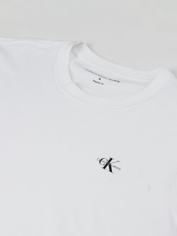 Calvin Klein Herren 2 Pack Monologo T-Shirt J30j320199 Kurzarm T-Shirts (1er Pack) XL White (Bright