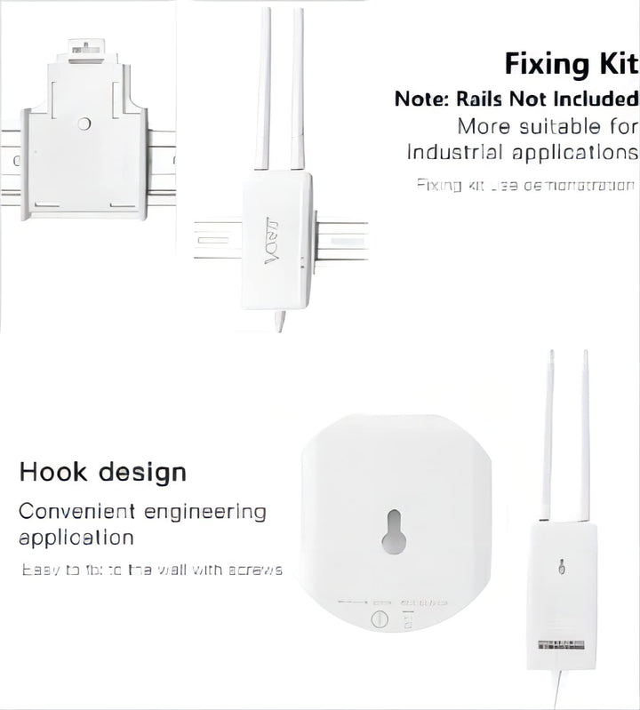 VONETS Industrie 2.4GHz Wlan Bridge Mini WiFi Router Verstärker Ethernet zu WiFi Hotspot Extender Si