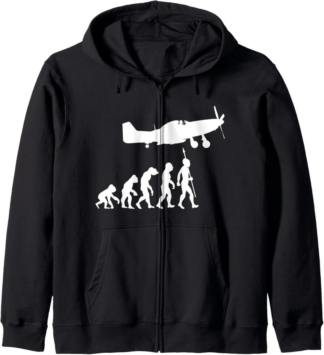 Flugzeug Piloten Fliegen Flieger Evolution Motorflugzeug Kapuzenjacke