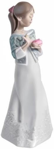 NAO 02001588 Dekofigur/Porzellanfigur A Gift from The Heart, Mädchen mit Geschenk