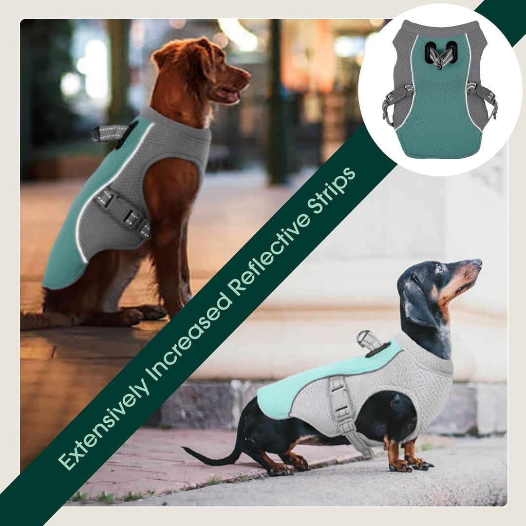 Kuoser Kühlweste für Hunde, Hundekühlungsmantel für heisse Sommertage, Atmungsaktive & Reflektierend