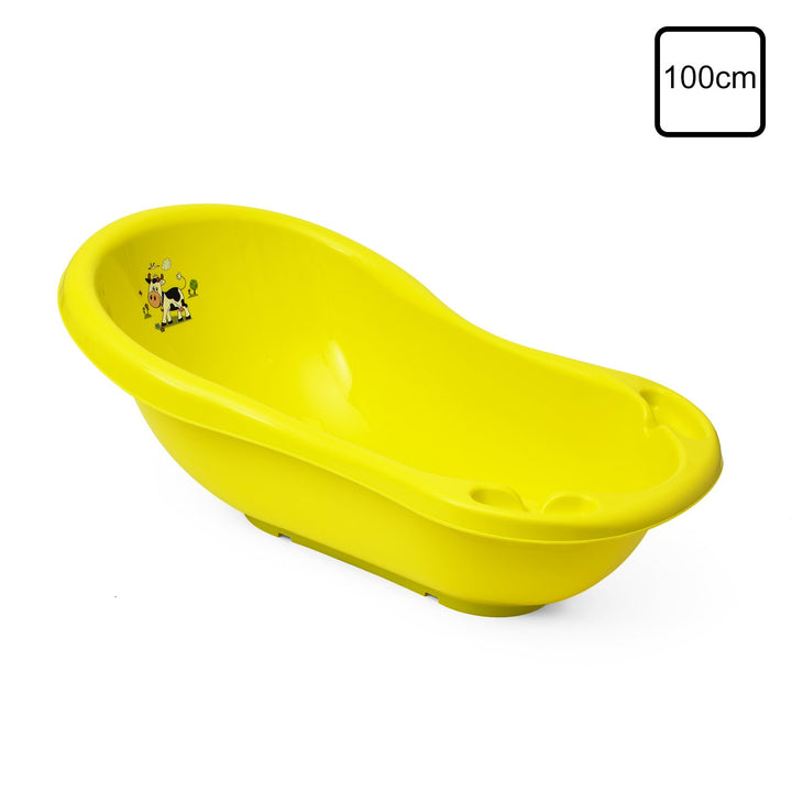 keeeper Funny Farm Ergonomische Babywanne, Ab 0 bis ca. 12 Monate, 100 cm, Wiktoria, Grün 100 cm Grü