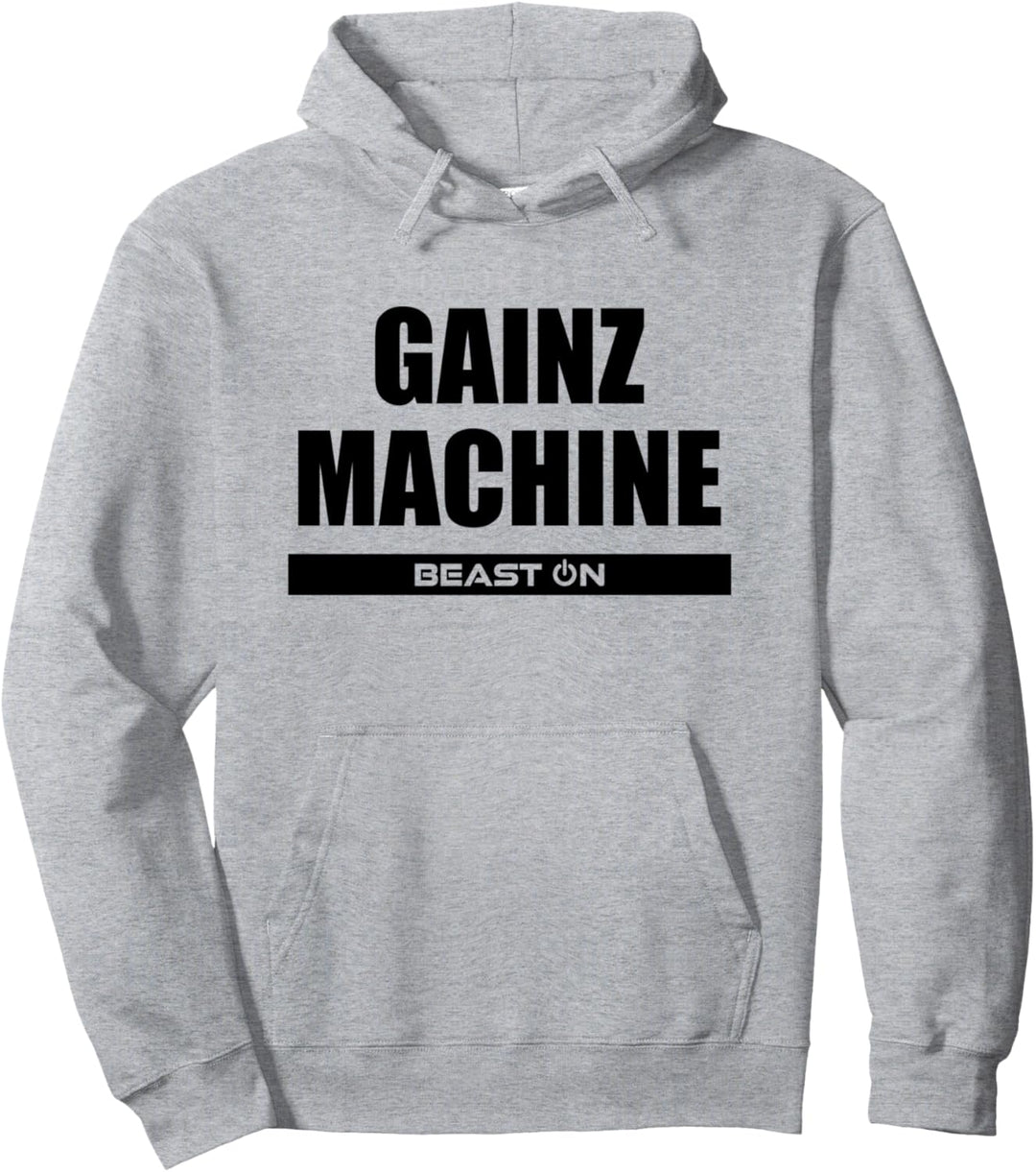 Gainz Machine Fitness Workout Gym Bodybuilding Motivation Pullover Hoodie