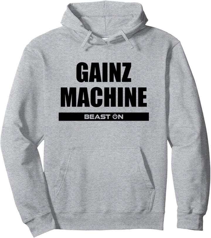 Gainz Machine Fitness Workout Gym Bodybuilding Motivation Pullover Hoodie