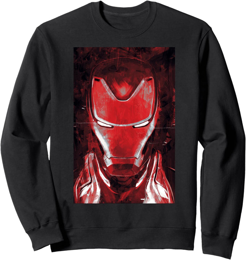 Marvel Avengers Iron Man Red Paint Portrait Sweatshirt