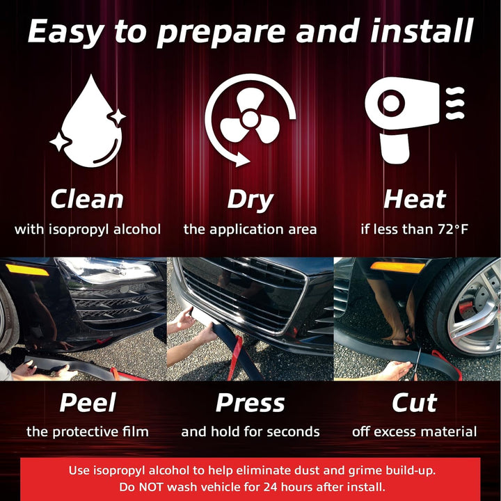 EZ-Lip EZ-LIP COLORS WEISS Original Universal Tuning Frontspoiler Lippe, Weiss White, White