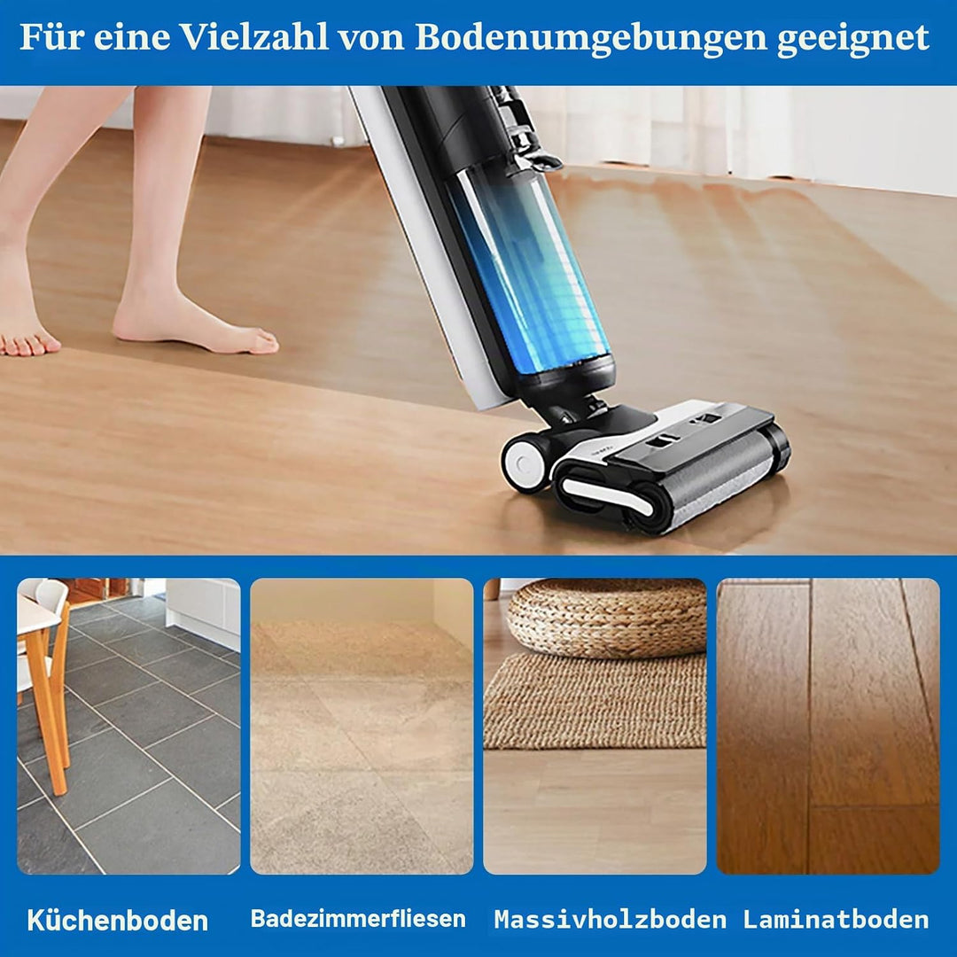 Ersatzbürstenwalze und Filter Geeignet für Tineco Floor One S5 Combo Nass- und Trockensauger 2 Bürst