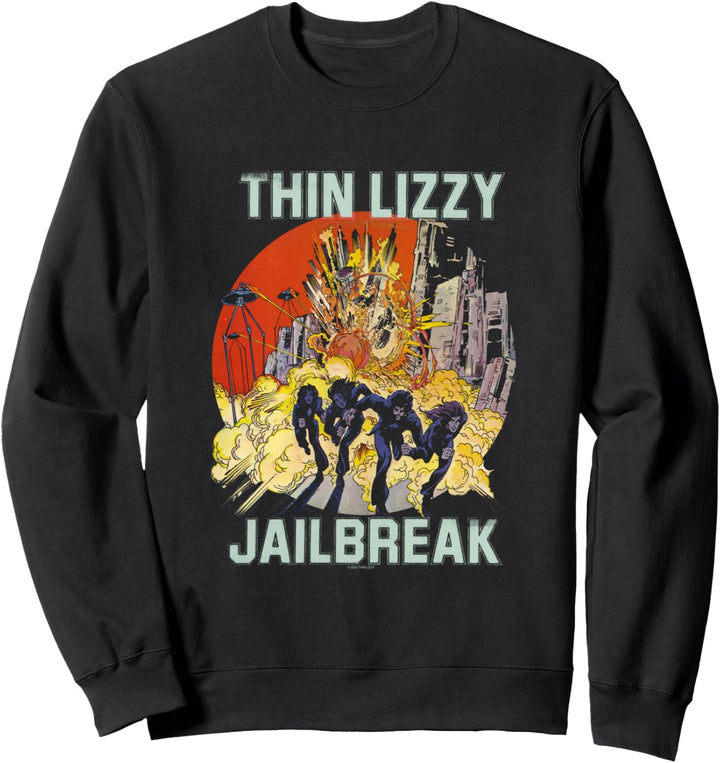 Thin Lizzy - Jailbreak Explosion Black Sweatshirt