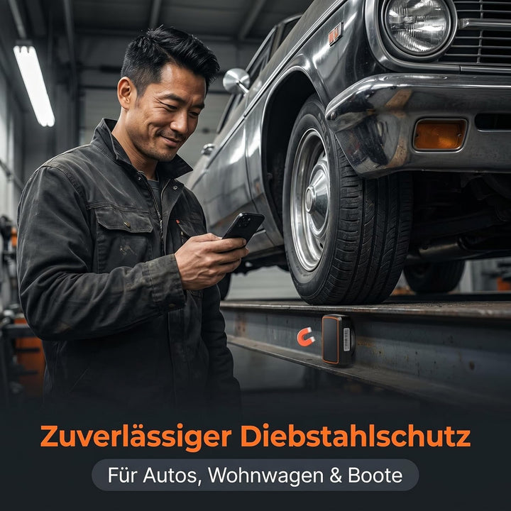 LMHOME GPS 4G Langzeit GPS-Tracker Power Finder für Oldtimer, Auto, Fahrzeuge, Boote, Anhänger und m