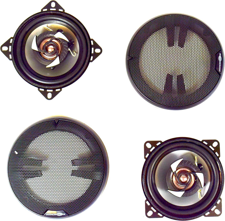 Sub-Zero Ice 10 cm Koaxial 150 W Pkw-Lautsprecher Stereo Musik 10 cm Koaxial 150 W Lautsprecher, 10