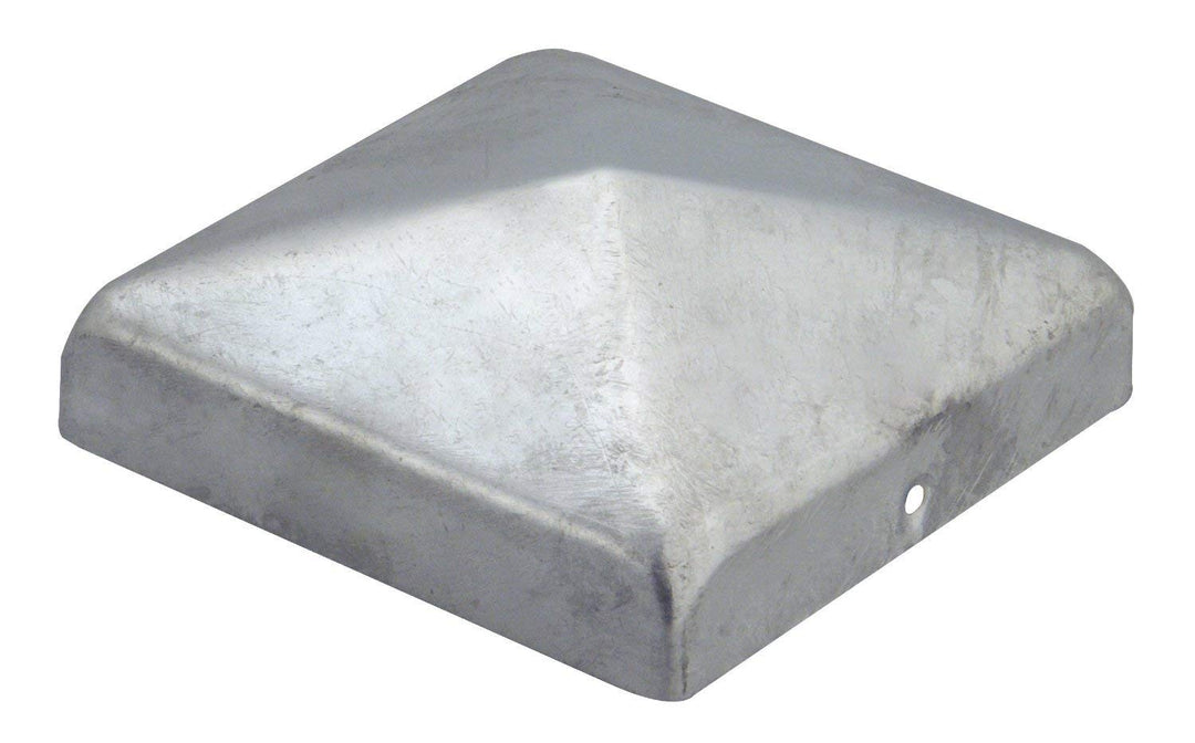 Pfostenkappen Zaunkappe Abdeckkappe Pyramide verzinkt 71 x 71 mm (6), 6