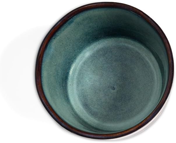 MAOCI - Matcha Tee-Schale Chawan aus Porzellan 350ml braun handgefertigt