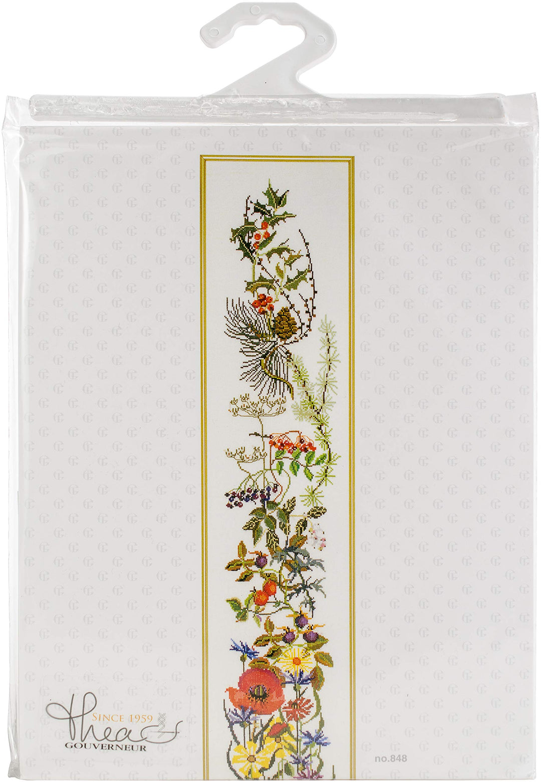 Thea Gouverneur - Kreuzstich-Set - Jahreszeitn Bell Pull - Aida - 16 Count - Für Erwachsene - 848A,