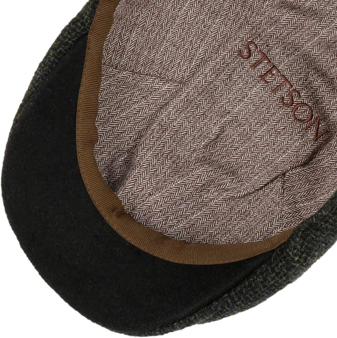 Stetson Texas Classic Wool Flatcap - Schiebermütze Herren - Herrenmütze mit Baumwollfutter - Schirmm