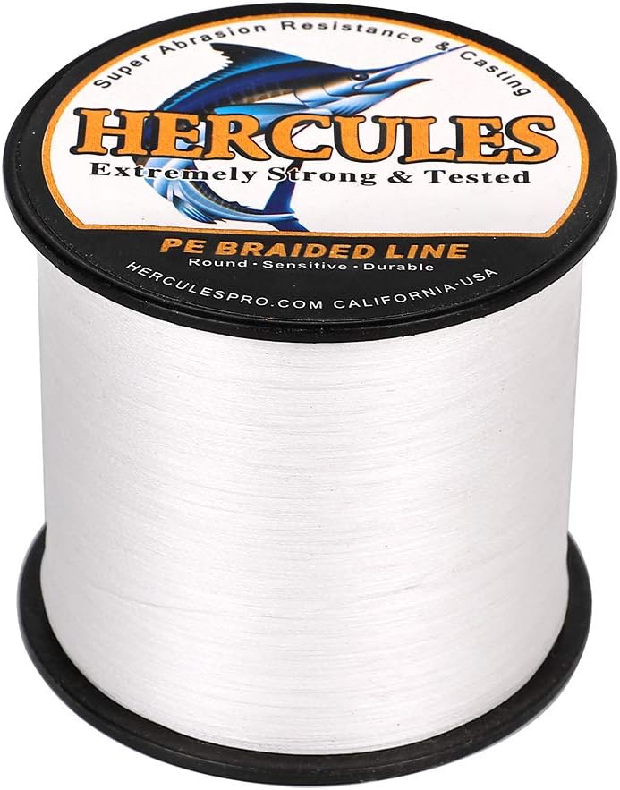 HERCULES Super Cast 100m - 2000m Yards Geflochtene Angelschnur 10lb - 300lb Test für Salzwasser Süss
