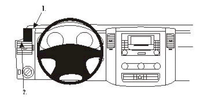 Brodit 803875 ProClip für Benz Sprinter 07-17 Crafter 07-17 schwarz