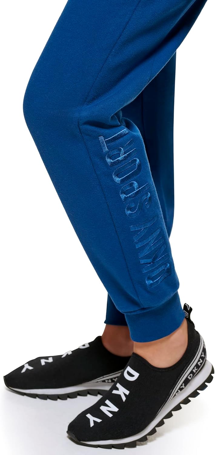 DKNY Damen Relaxed Joggers Sweatpants, Poseidon