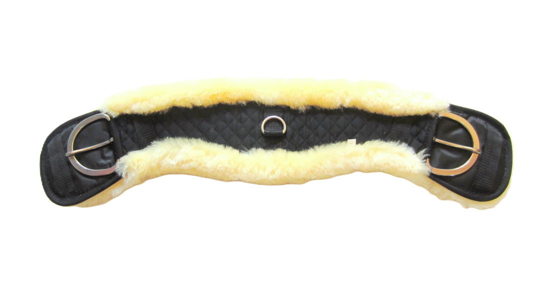 PS Pferdeartikel Weicher Western Mondgurt mit Lammfell, Sattelgurt 60 cm / 23", 60 cm / 23"