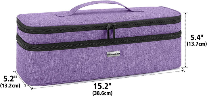 Teamoy Aufbewarhungstasche für Warmluftbürste Haartrockner, Glättender Styler Tragetasche, Reisetasc