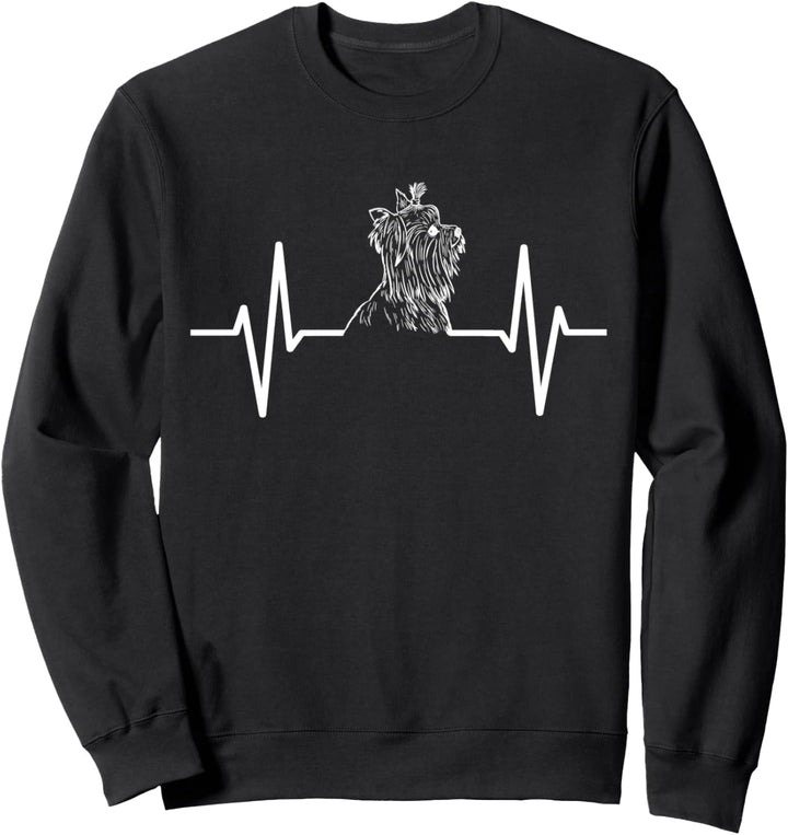 Yorkshire Terrier Ich liebe meinen Yorkie-Herzschlag Sweatshirt