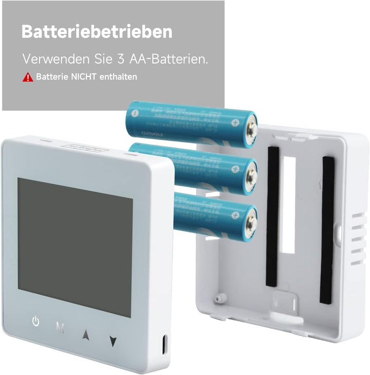 Beok Thermostat Heizung Digital, Programmierbarer Raumthermostat für Steuerung des Gaskessel und Was