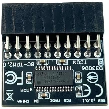 JINTAI TPM 2.0-Modul TPM LPC 20-Pin-Modul für Gigabyte-Motherboard B450-Gaming X/GA-Gaming-B8/GA-B25