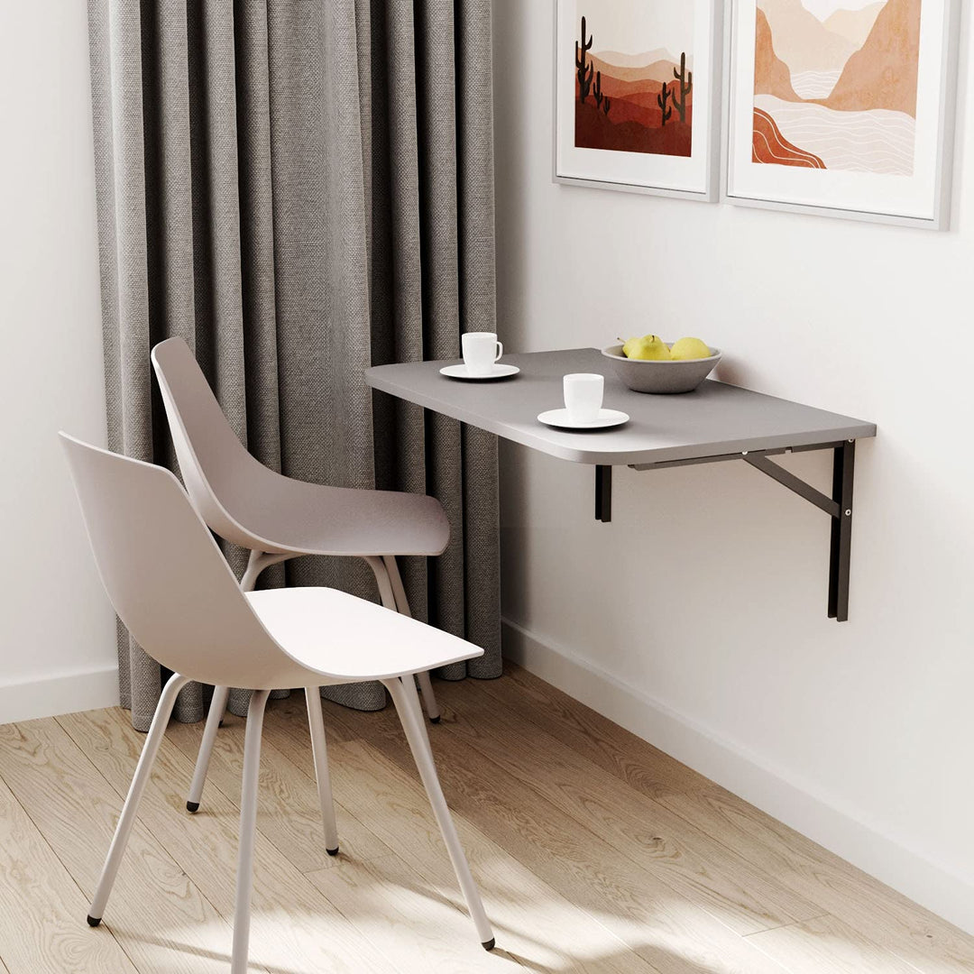 AKKE Klapptisch Wandklapptisch Esstisch - Klappbar Faltbar Platzsparend - Abgerundete Ecken - 100x60