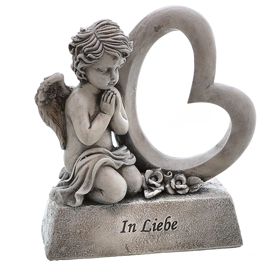 Annastore Besinnliche Grabdeko zur Erinnerung, frostfest und witterungsbeständig Grabschmuck - Grabf