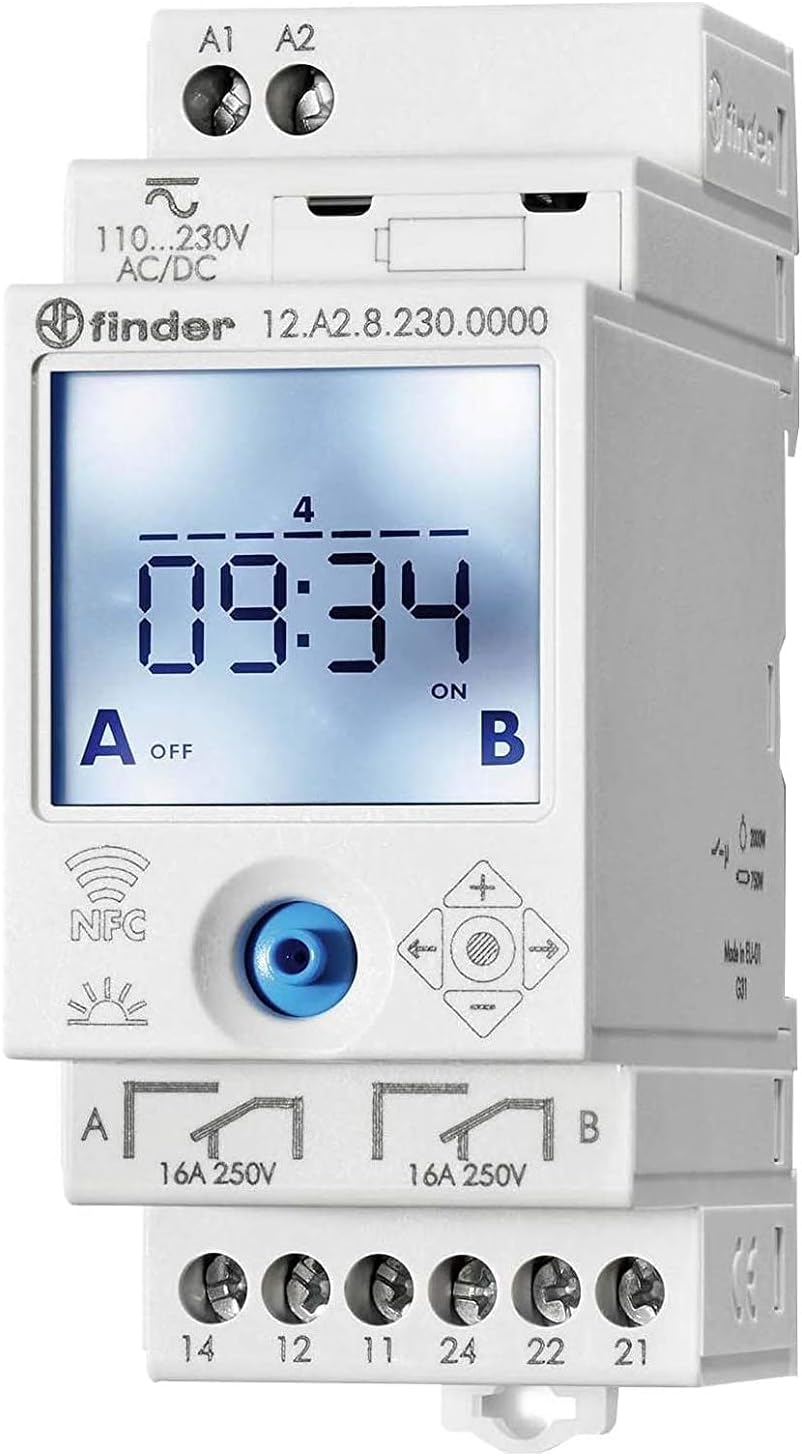 Finder 12.A2.8.230.0000 Relais, Weiss