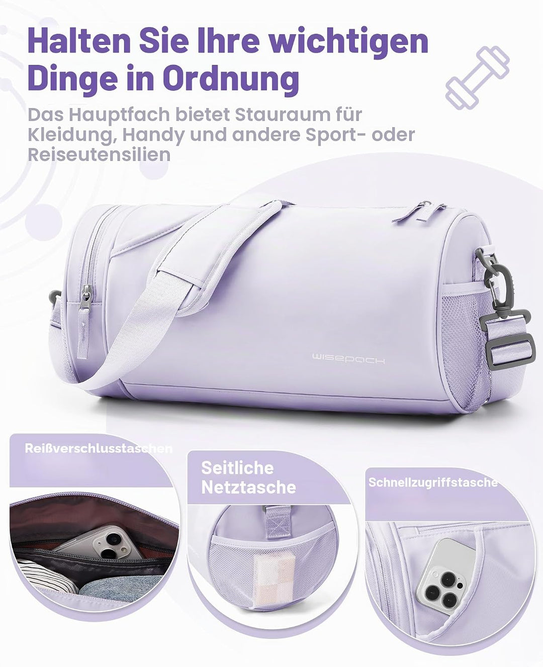 Kleine Turnbeutel für Frauen Mehrfarbige Turnbeutel für Männer wasserdichte Trainingstasche Mini See